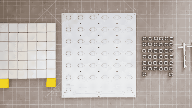 A stop motion animation of a PCB for Spin AI music synthesizer